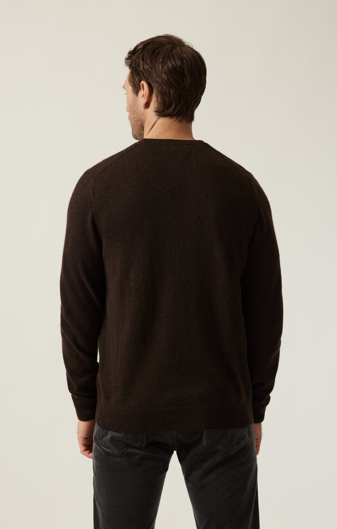 34 Heritage Cashmere Crew Neck Sweater In Brown