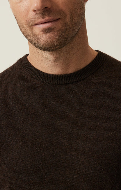 34 Heritage Cashmere Crew Neck Sweater In Brown
