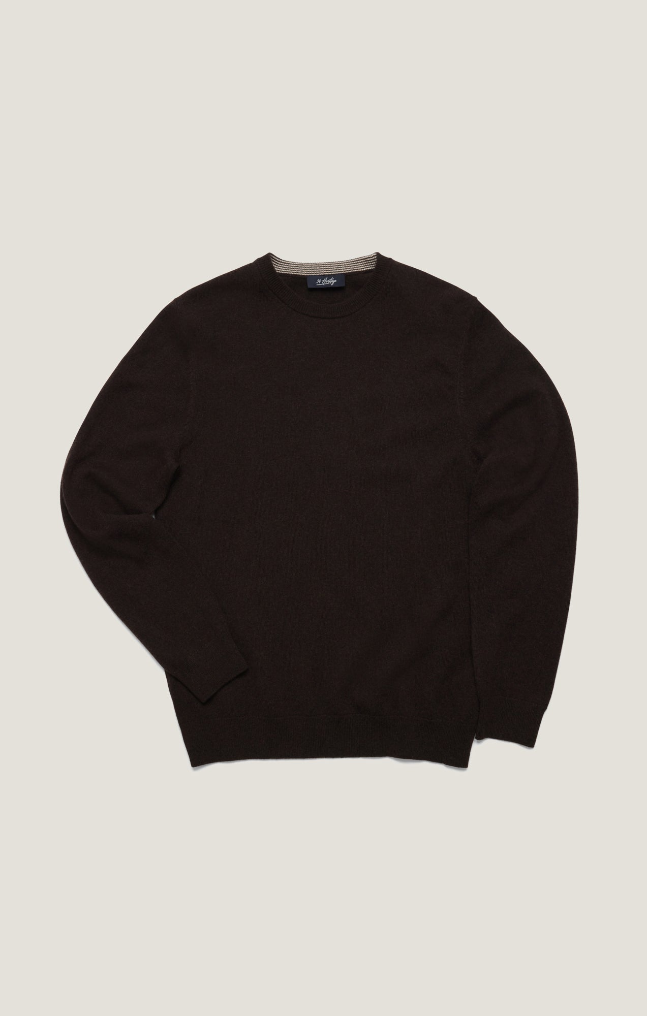 34 Heritage Cashmere Crew Neck Sweater In Brown