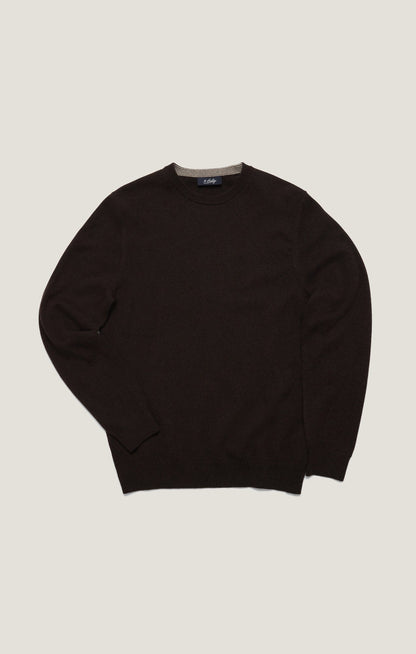 34 Heritage Cashmere Crew Neck Sweater In Brown