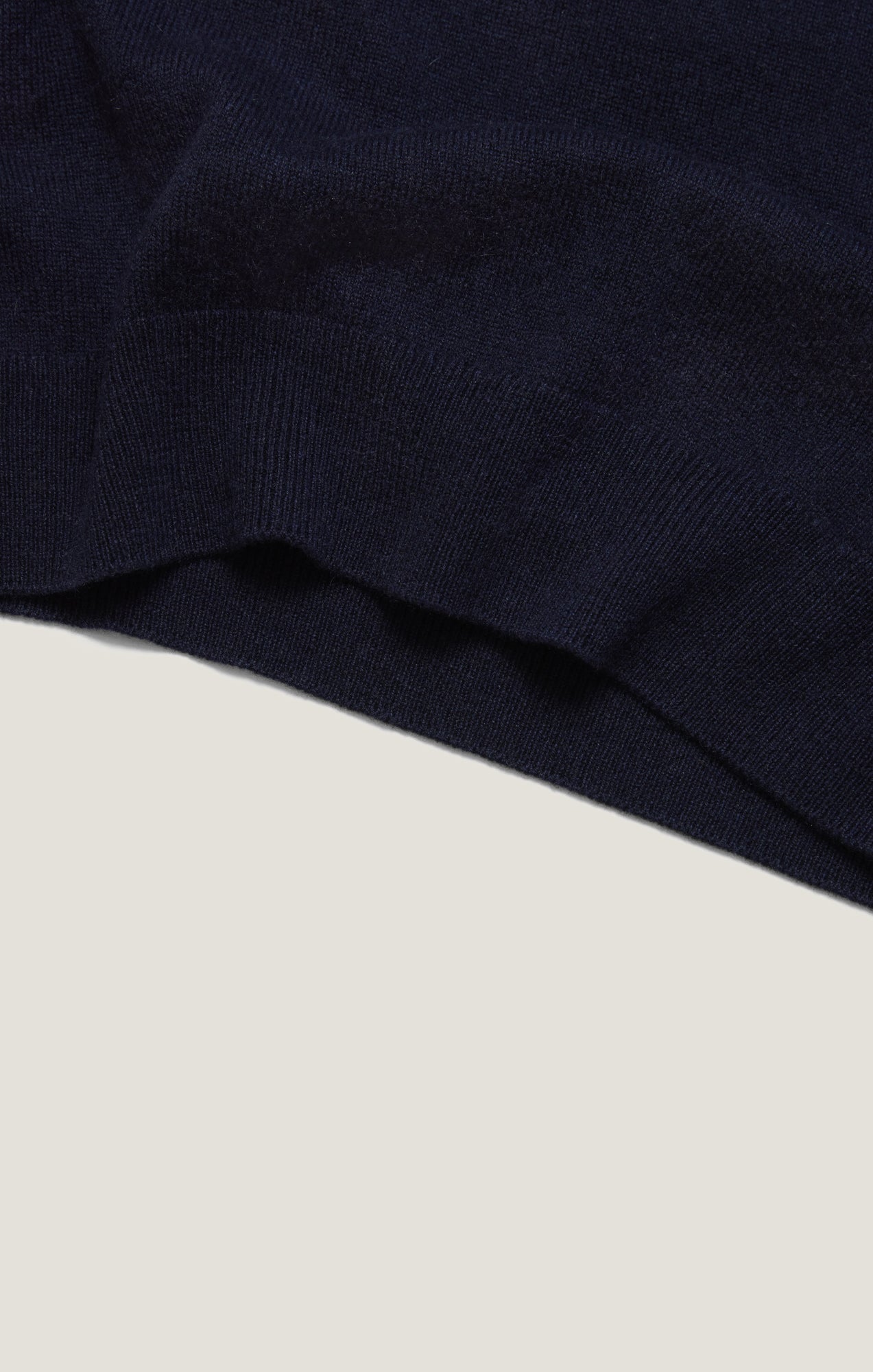 34 Heritage Cashmere Quarter Zip Sweater In Dark Navy