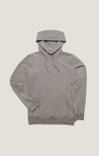 34 Heritage French Terry Hoodie In Grey Melange
