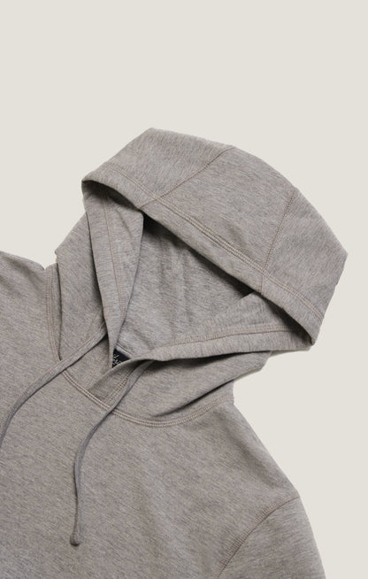 34 Heritage French Terry Hoodie In Grey Melange