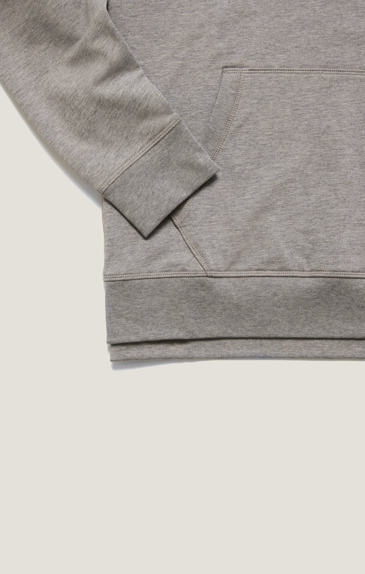 34 Heritage French Terry Hoodie In Grey Melange
