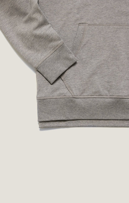 34 Heritage French Terry Hoodie In Grey Melange