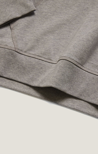 34 Heritage French Terry Hoodie In Grey Melange