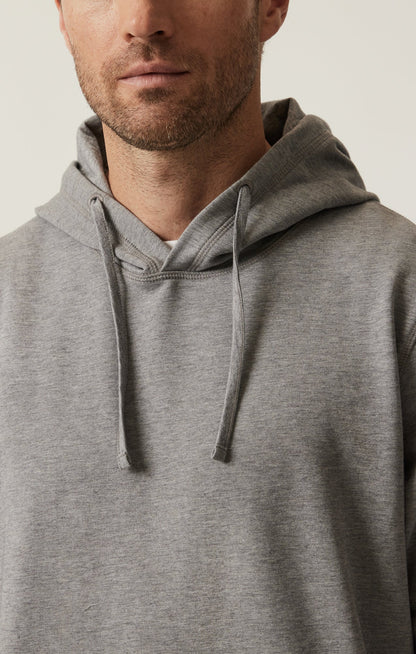 34 Heritage French Terry Hoodie In Grey Melange