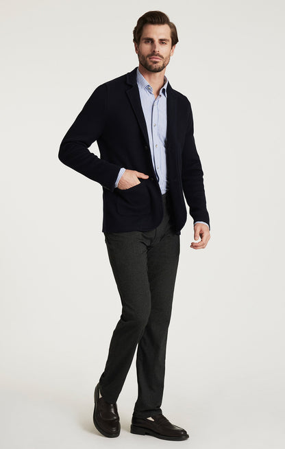 34 Heritage Double Face Blazer In Navy