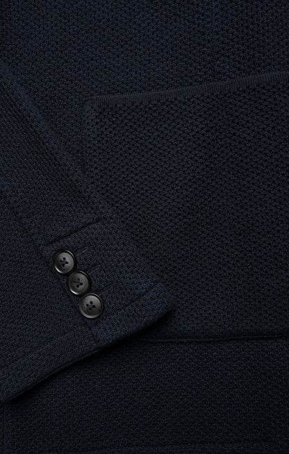34 Heritage Double Face Blazer In Navy