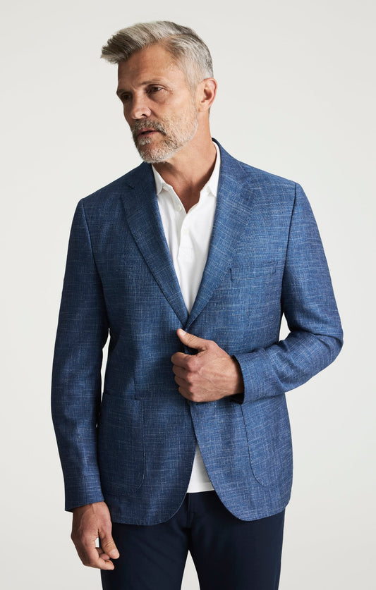 34 Heritage Matteo Luxe Blazer In Navy