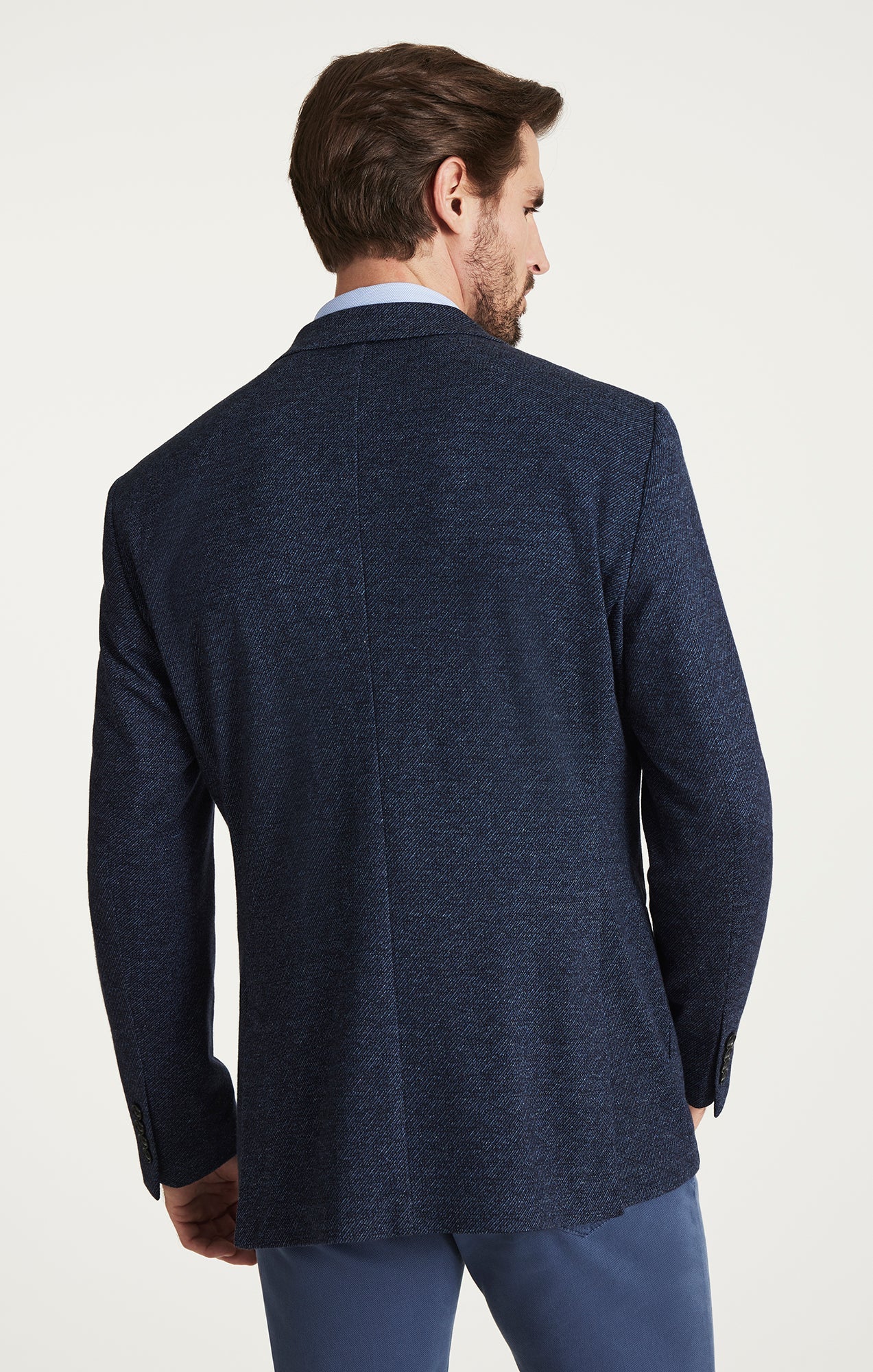 34 Heritage Twill Knit Blazer in Dark Navy