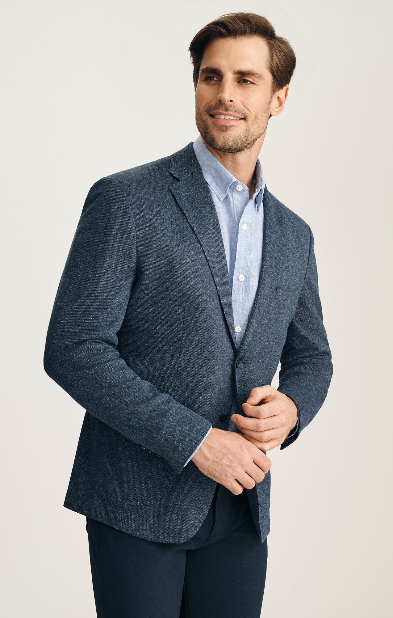 34 Heritage 34 Herigage Men's Matteo Blazer In Navy Melange