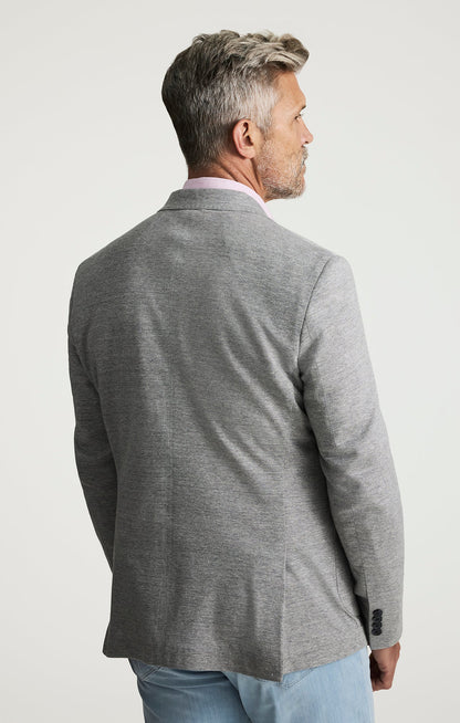 34 Heritage Matteo Melange Blazer In Grey