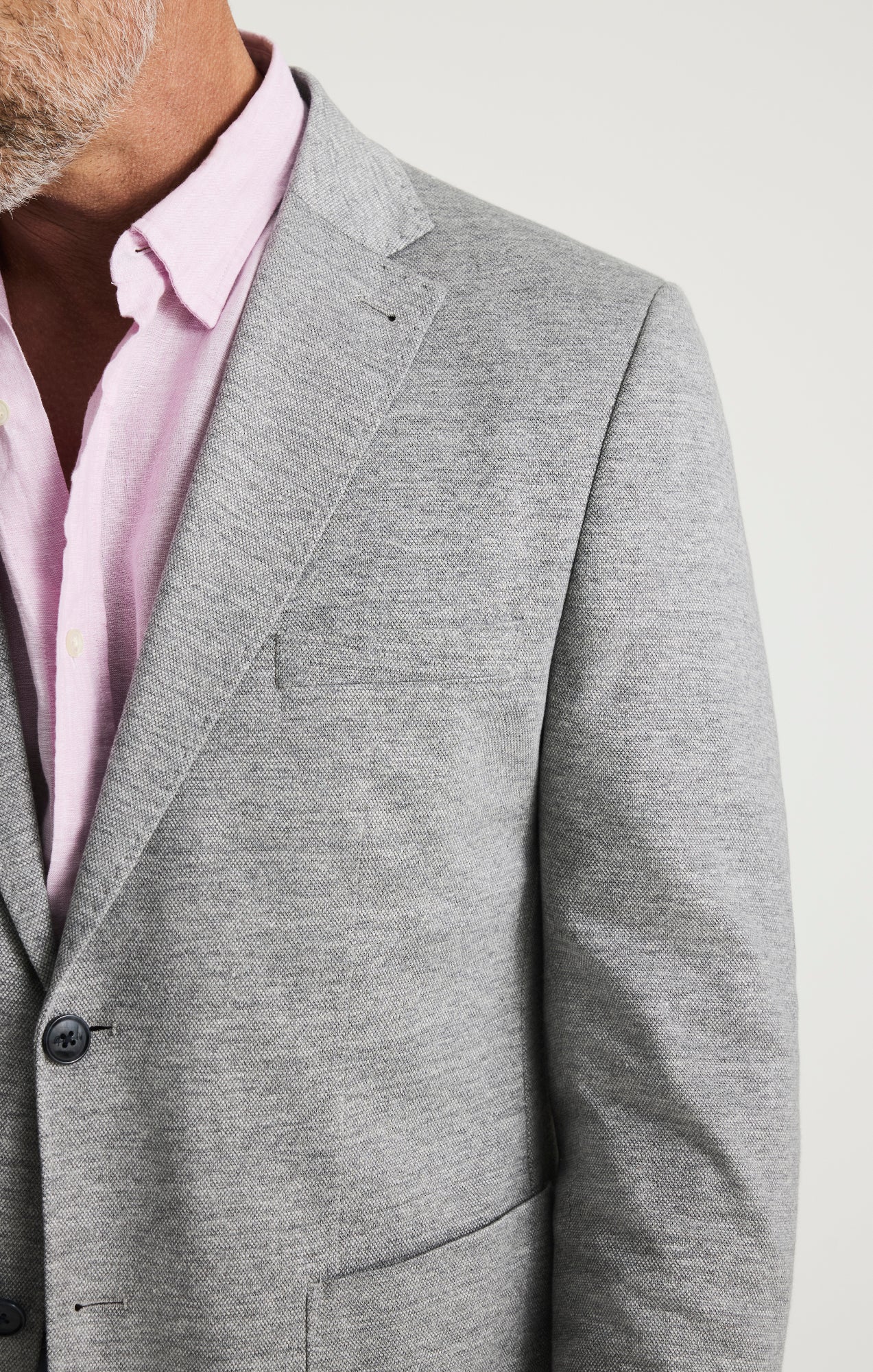 34 Heritage Matteo Melange Blazer In Grey