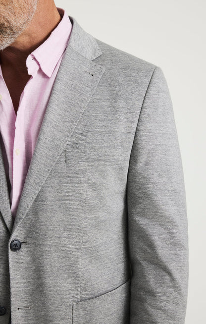 34 Heritage Matteo Melange Blazer In Grey