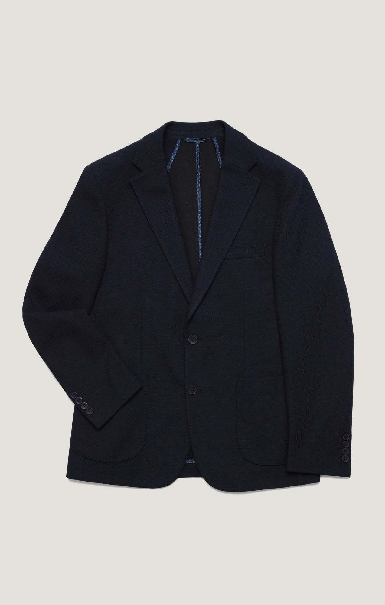 34 Heritage Matteo Smart Knit Blazer In Navy