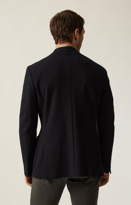 34 Heritage Matteo Smart Knit Blazer In Navy