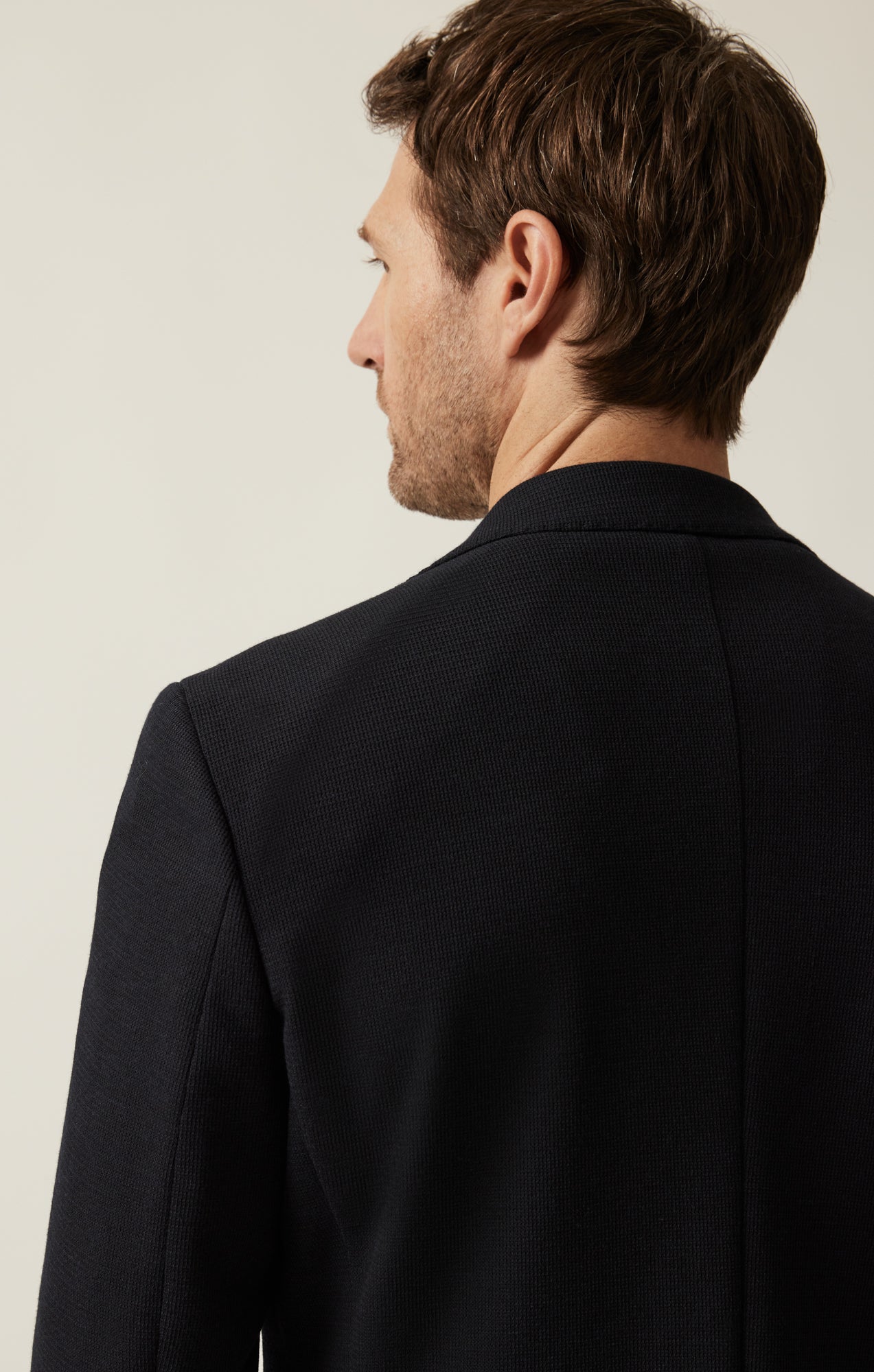 34 Heritage Matteo Smart Knit Blazer In Navy