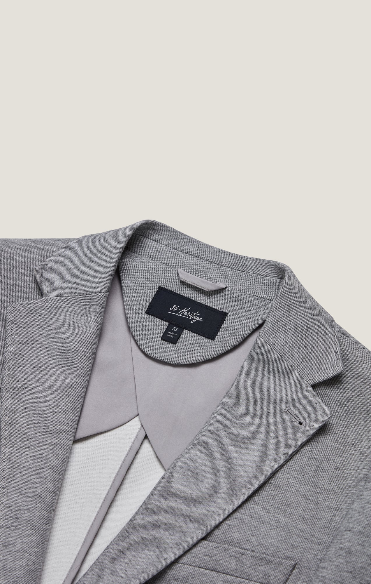 34 Heritage Matteo Blazer in Grey Melange