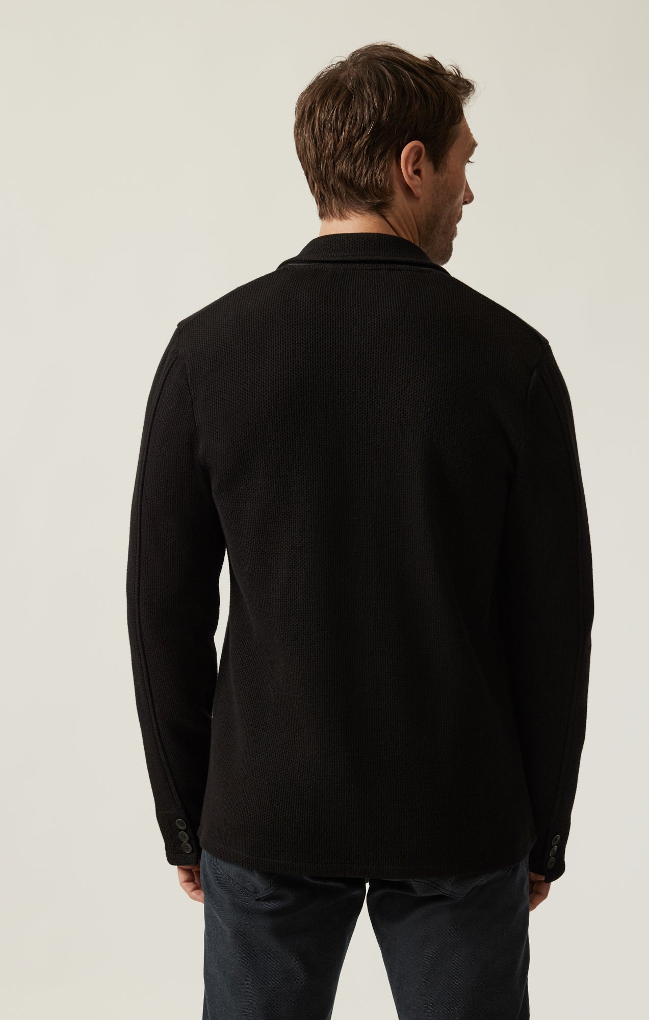 34 Heritage Double Face Blazer In Black