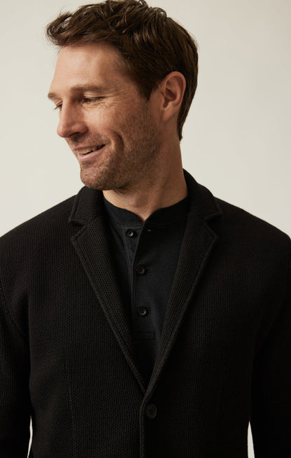 34 Heritage Double Face Blazer In Black