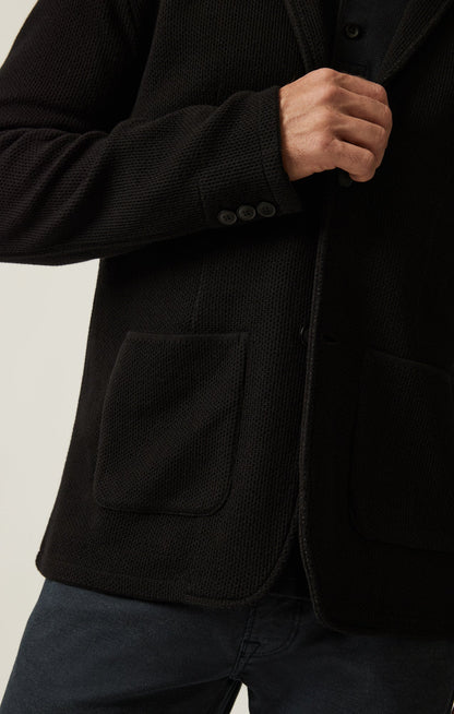 34 Heritage Double Face Blazer In Black
