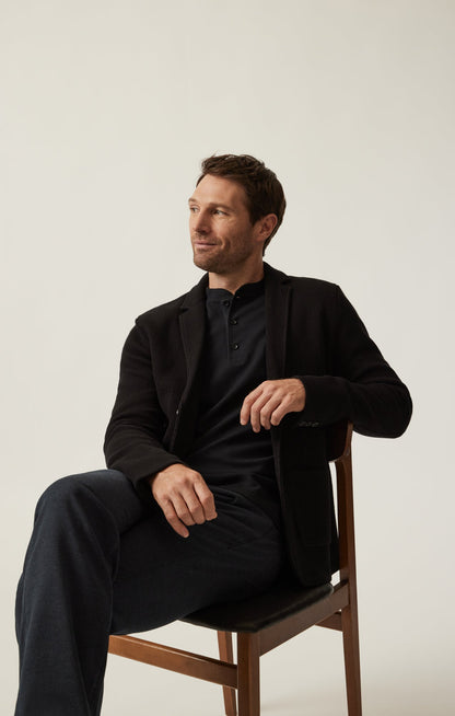 34 Heritage Double Face Blazer In Black