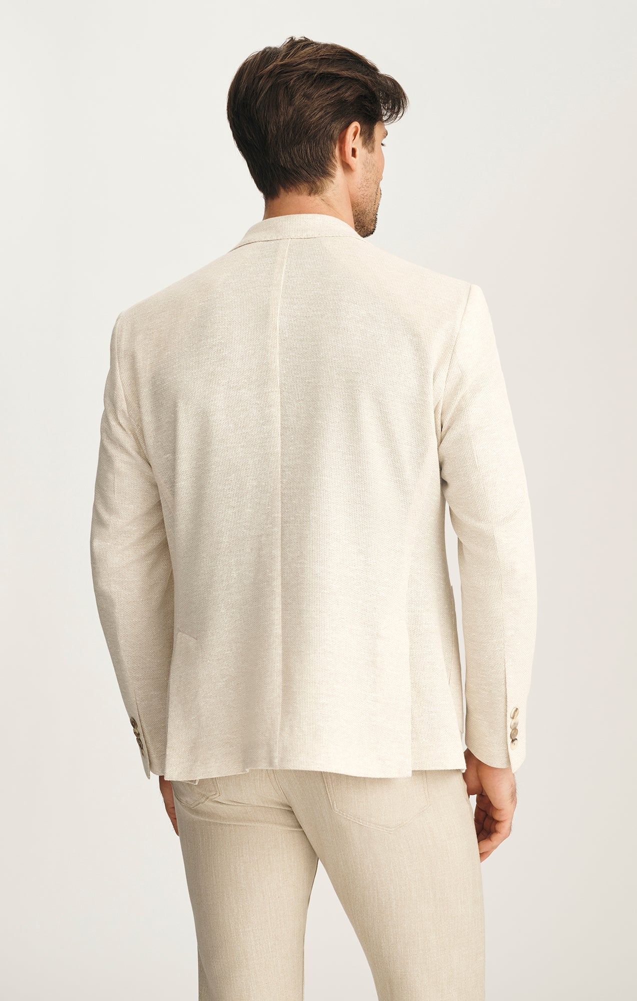 34 Heritage Matteo Summer Blazer In Beige