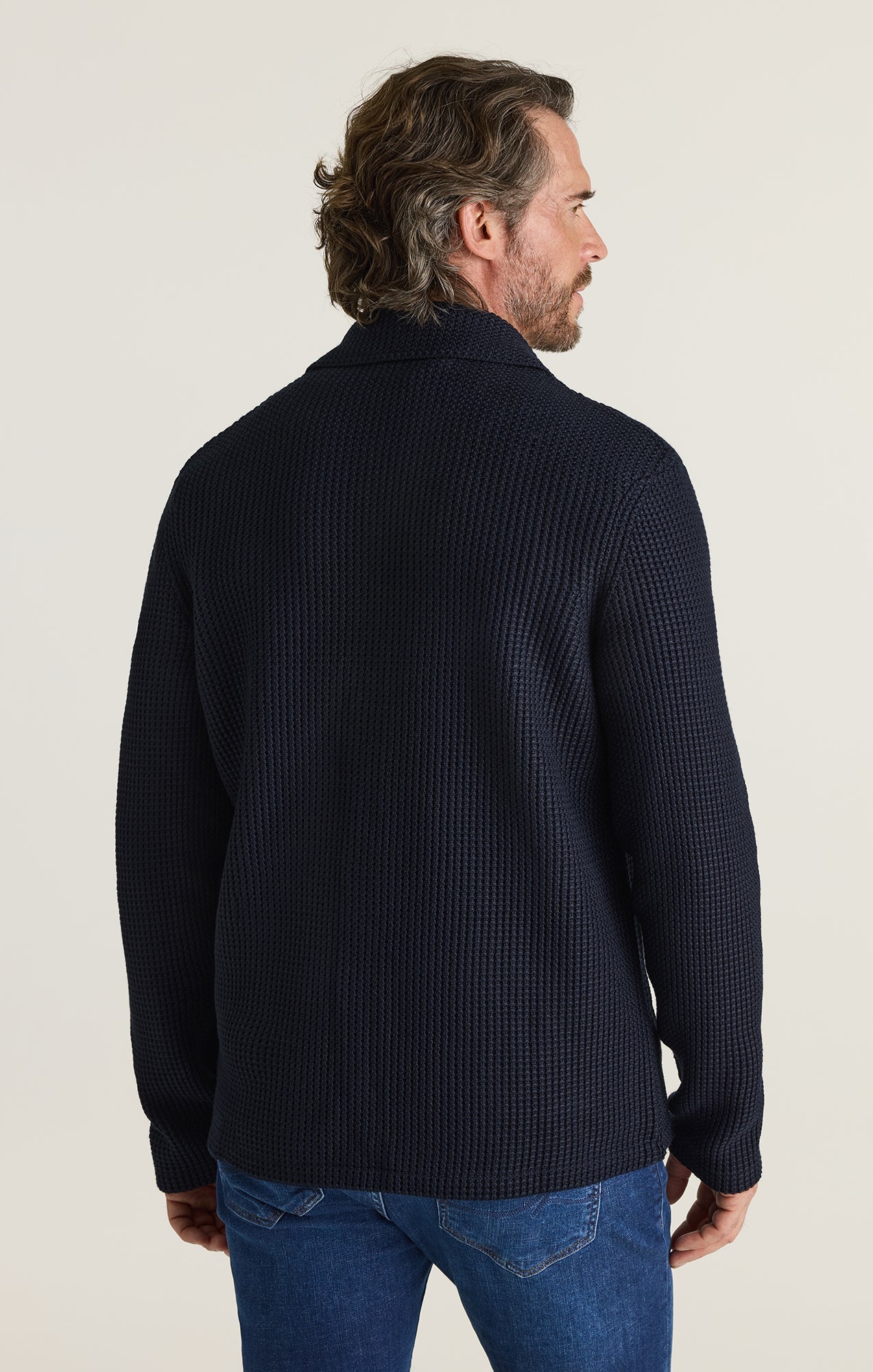 34 Heritage Birch Knit Blazer in Navy