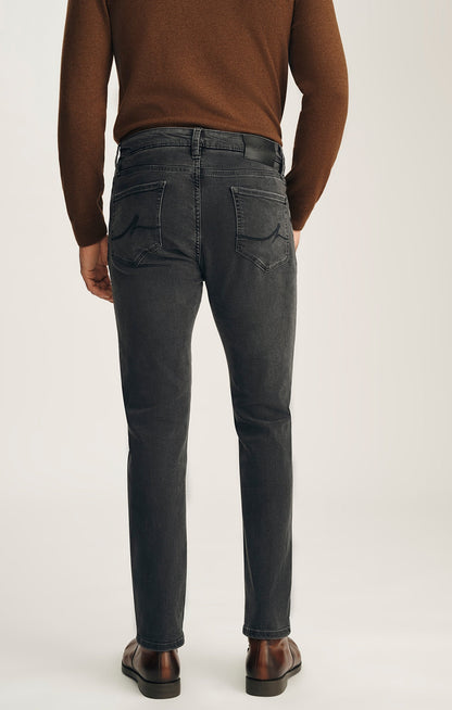 34 Heritage Courage Straight Leg Jeans in Smoke Brushed Urban
