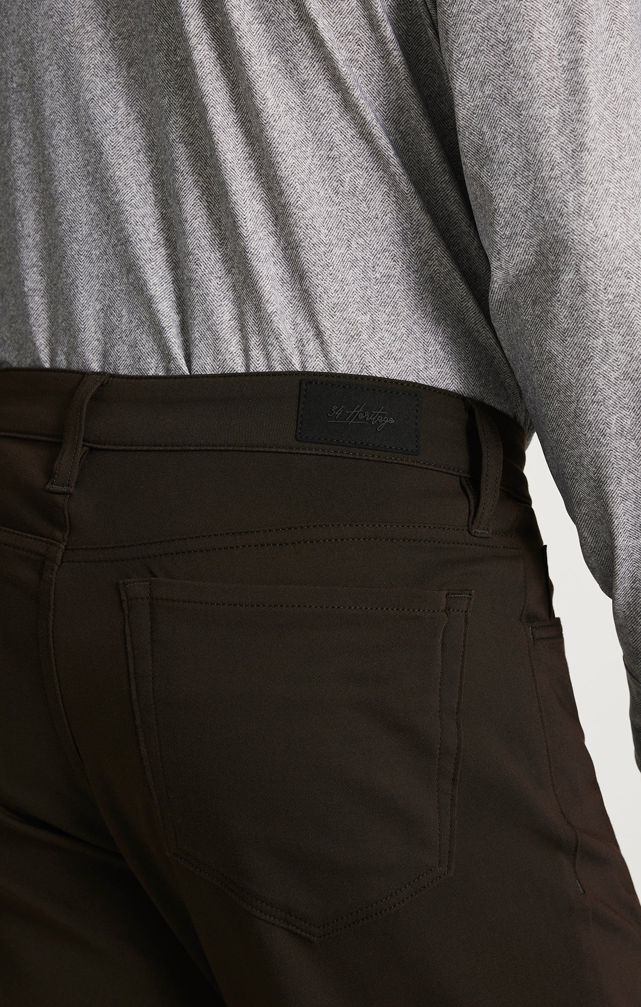 34 Heritage Charisma Relaxed Straight Commuter Pants in Brown