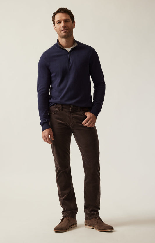 34 Heritage Courage Straight Leg Pants in Brown Cord