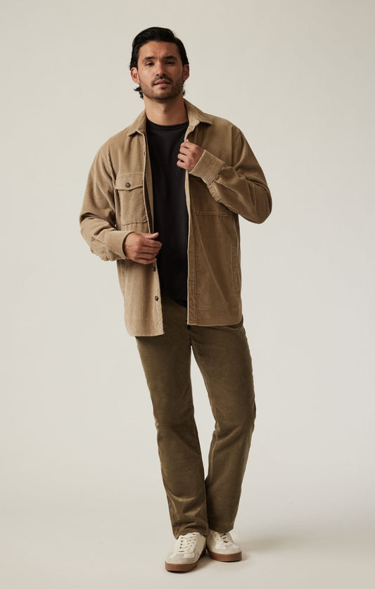 34 Heritage Courage Straight Leg Pants in Tobacco Cord