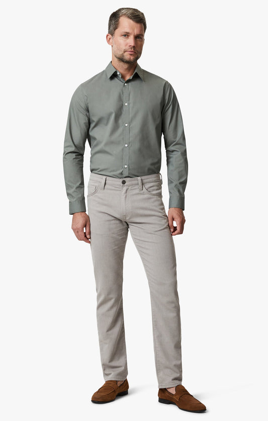34 Heritage Courage Straight Leg Pants In Brown Refined Twill