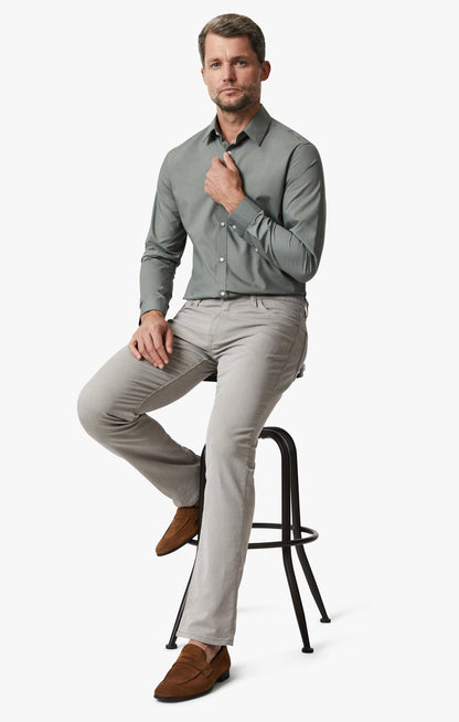 34 Heritage Courage Straight Leg Pants In Brown Refined Twill
