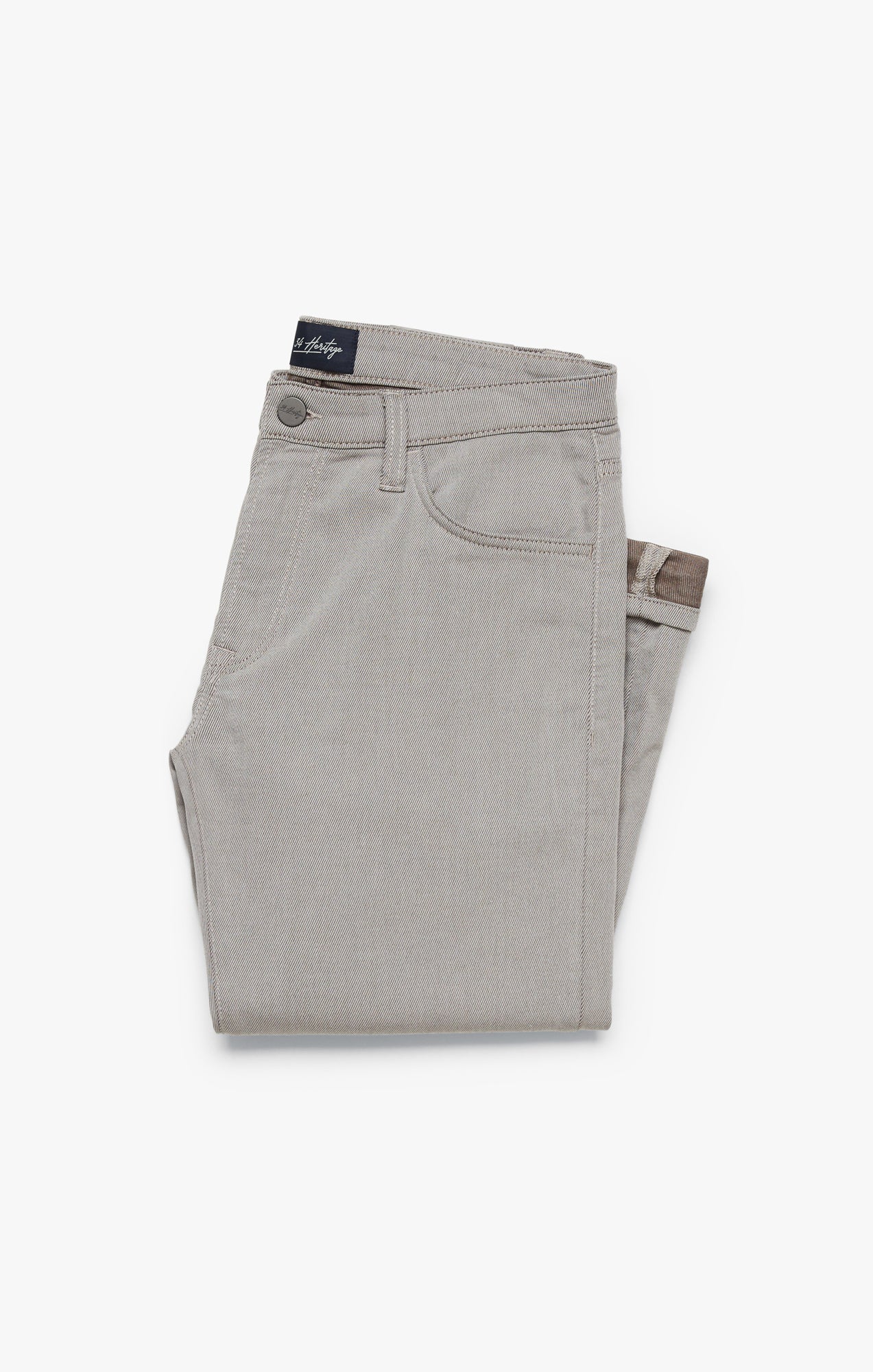 34 Heritage Courage Straight Leg Pants In Brown Refined Twill