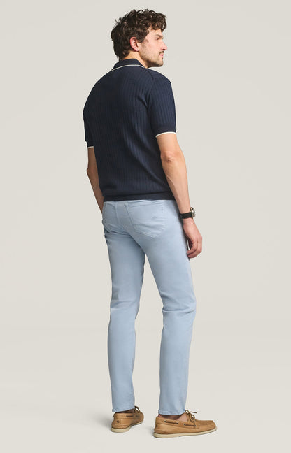 34 Heritage Courage Straight Leg Pants in Sky Twill
