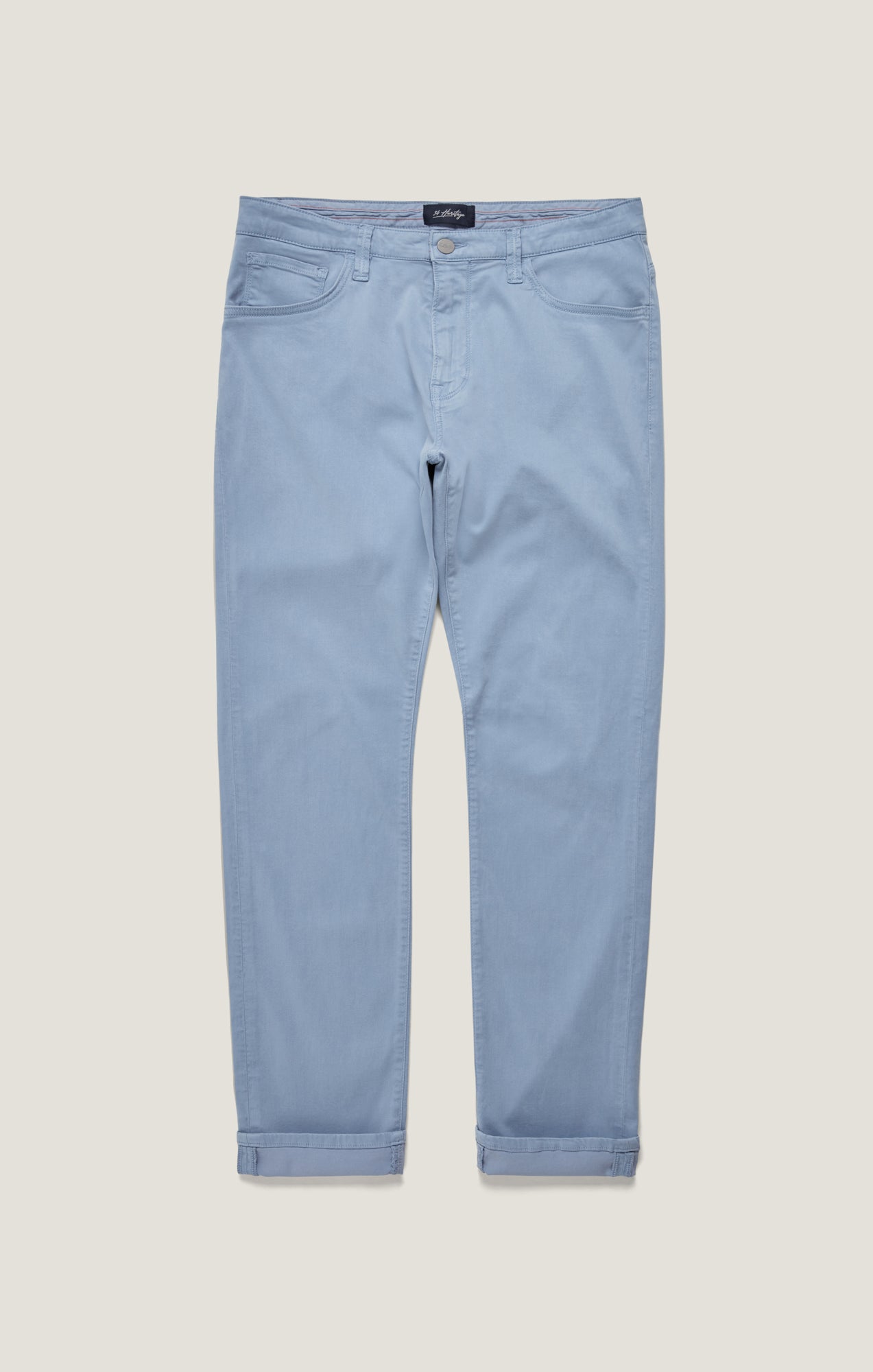 34 Heritage Courage Straight Leg Pants in Sky Twill
