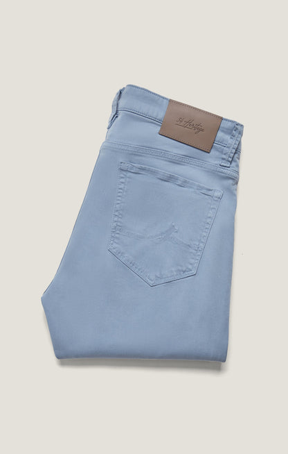 34 Heritage Courage Straight Leg Pants in Sky Twill