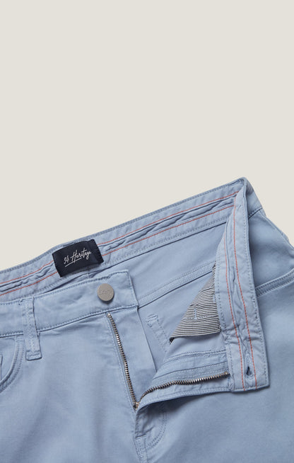 34 Heritage Courage Straight Leg Pants in Sky Twill