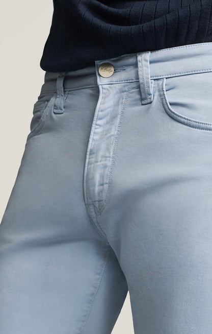 34 Heritage Courage Straight Leg Pants in Sky Twill