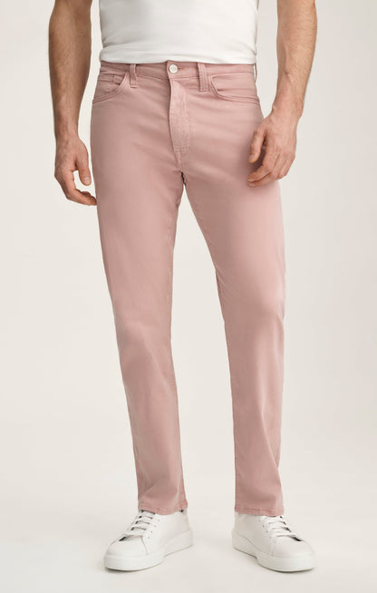 34 Heritage Courage Straight Leg Pants In Pink Twill