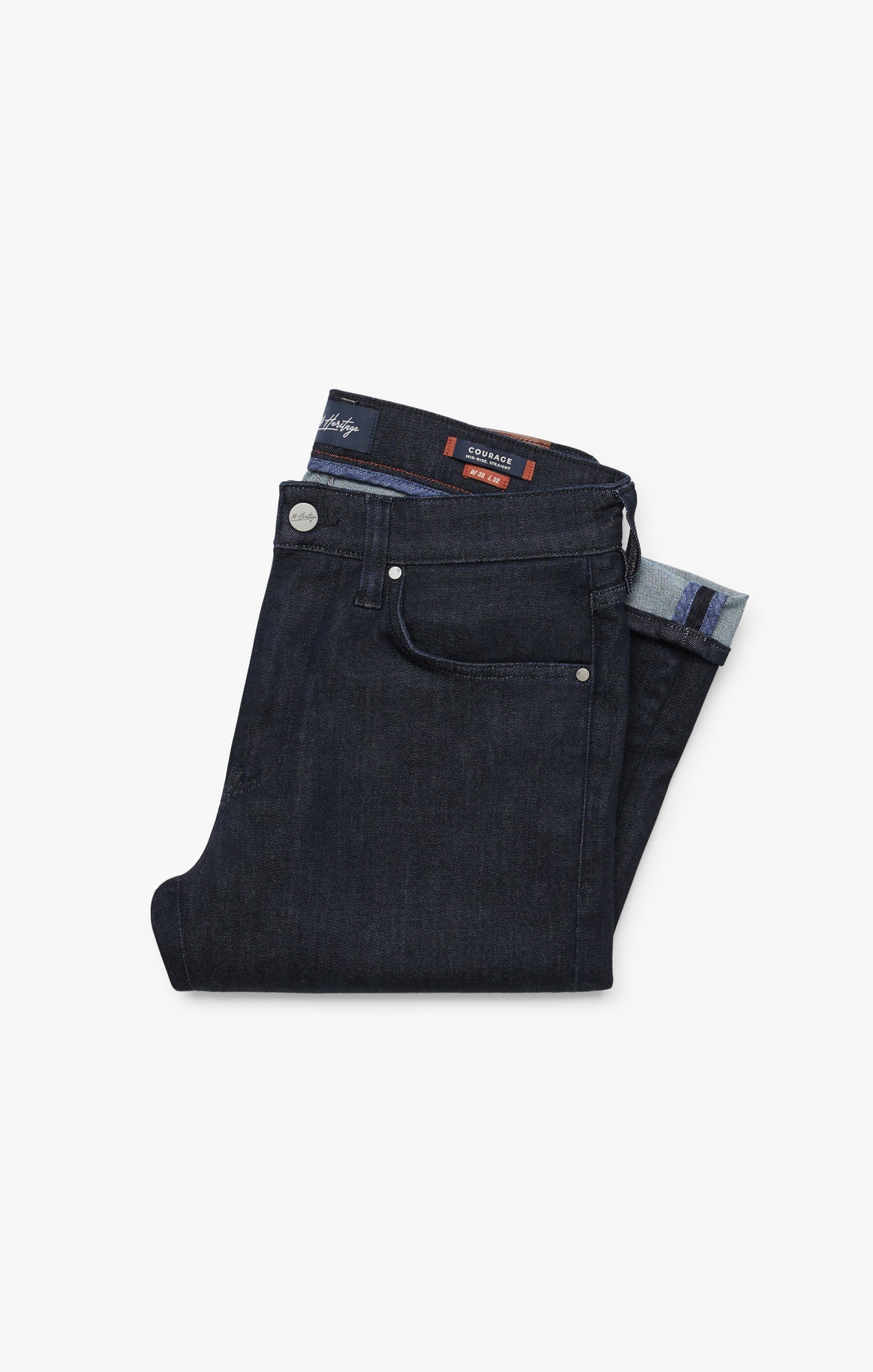 34 Heritage Courage Straight Leg Jeans In Midnight Tonal Urban