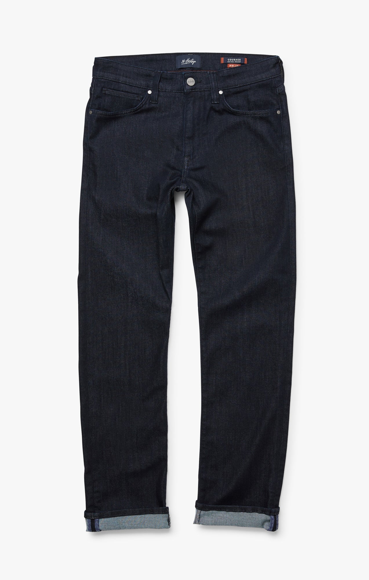 34 Heritage Courage Straight Leg Jeans In Midnight Tonal Urban