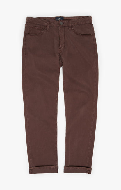 34 Heritage Charisma Relaxed Straight Leg Pants In Mahogany Twill