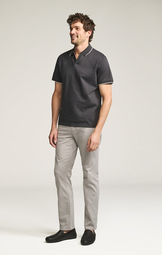 34 Heritage Charisma Relaxed Straight Pants in Cement Twill