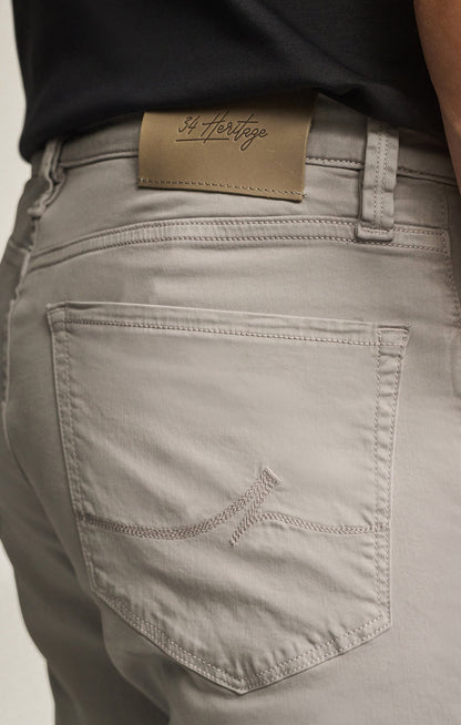 34 Heritage Charisma Relaxed Straight Pants in Cement Twill