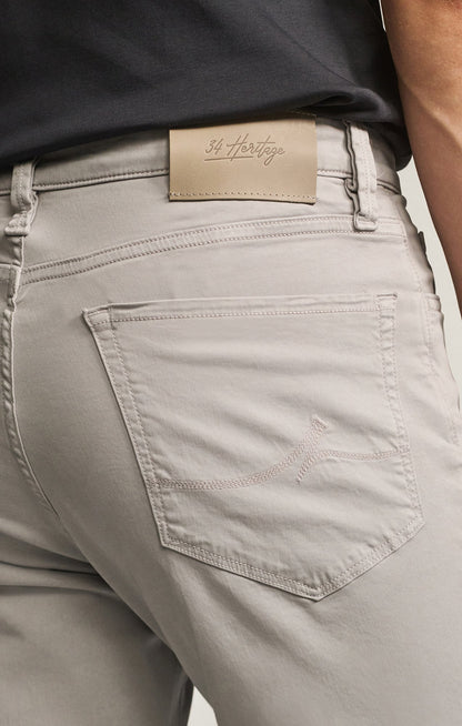 34 Heritage Charisma Relaxed Straight Pants in Cement Twill