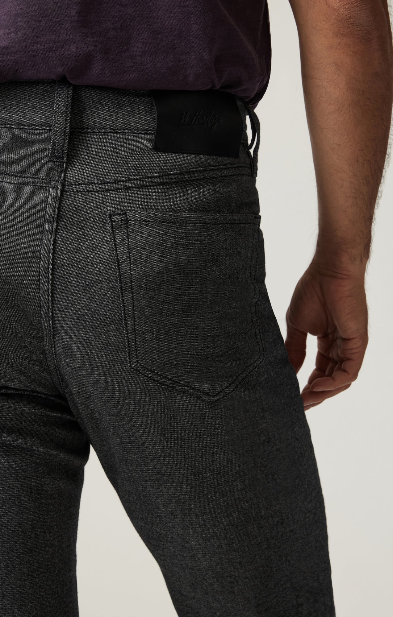 34 Heritage Charisma Relaxed Straight Pants in Grey Elite