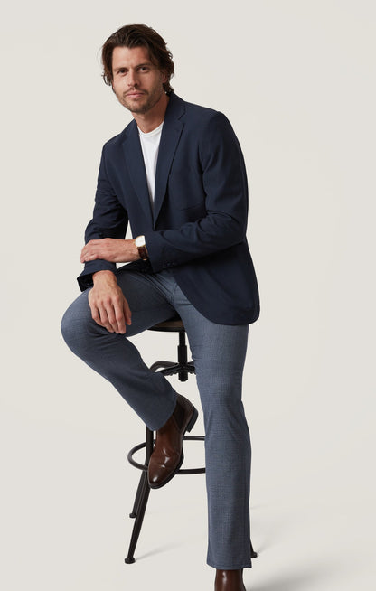 34 Heritage Charisma Relaxed Straight Pants in Navy Fancy